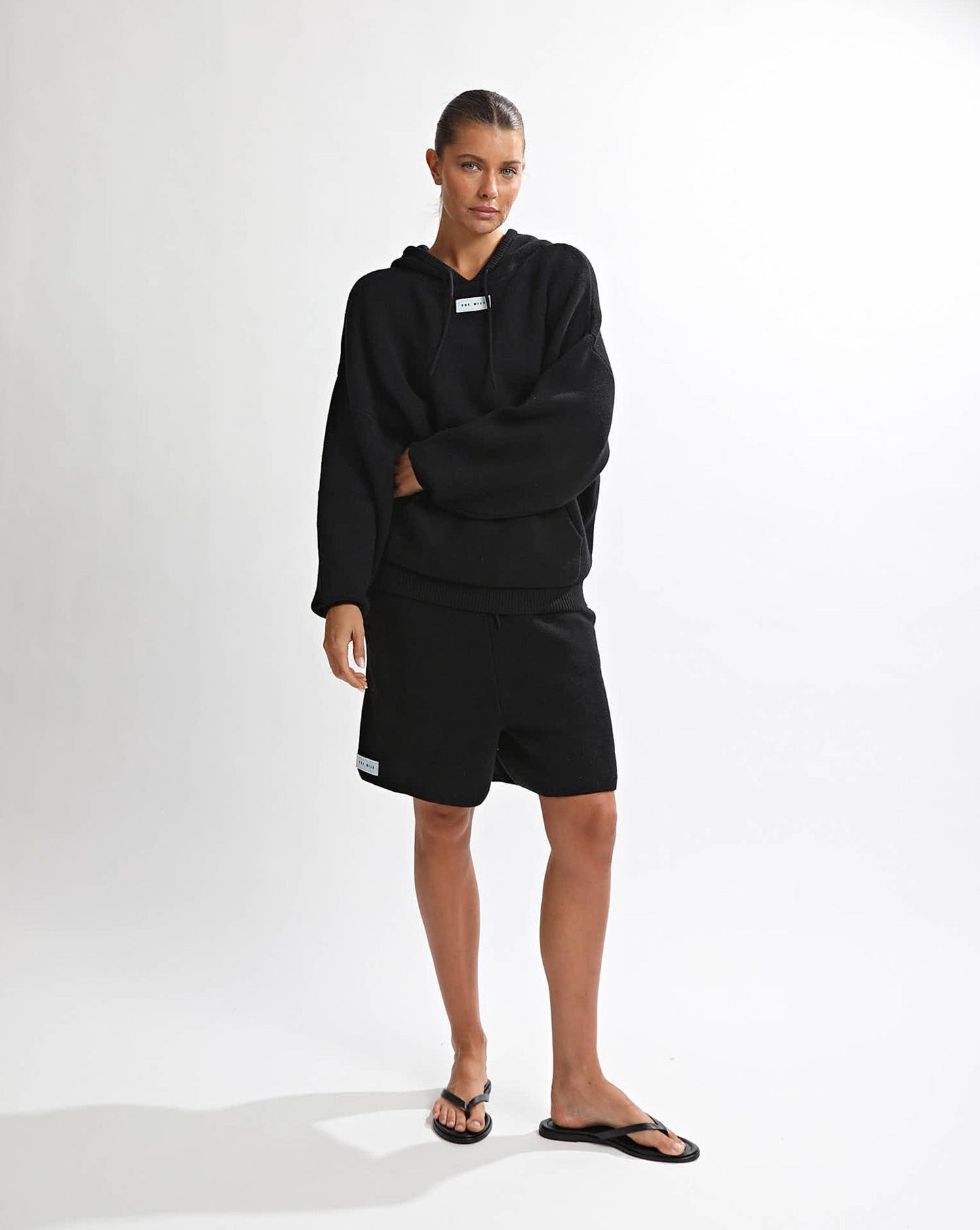 Sasha Knit Shorts Black