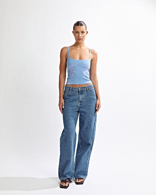 Cali Knit Tank Azzure