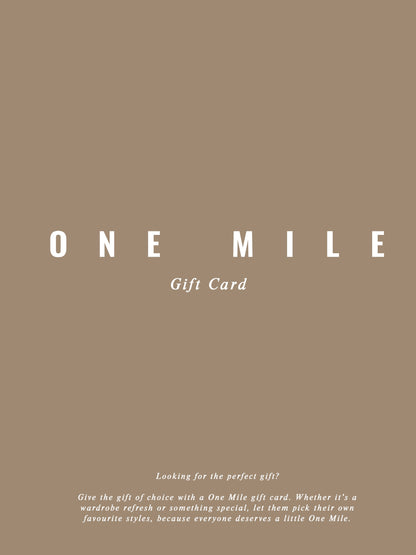 One Mile The Label Gift Card