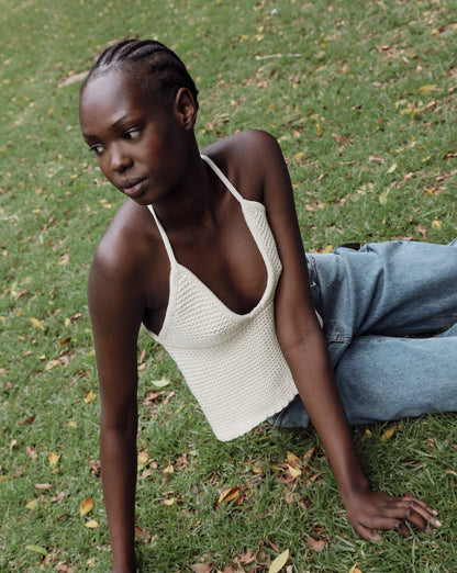 Uma Knit Top Cream