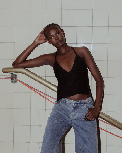 Uma Knit Top Black