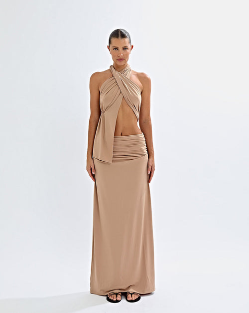 Pamela Maxi Skirt Biscuit