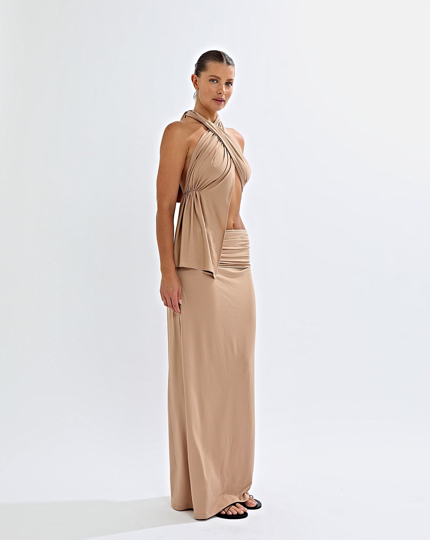 Pamela Wrap Top Biscuit