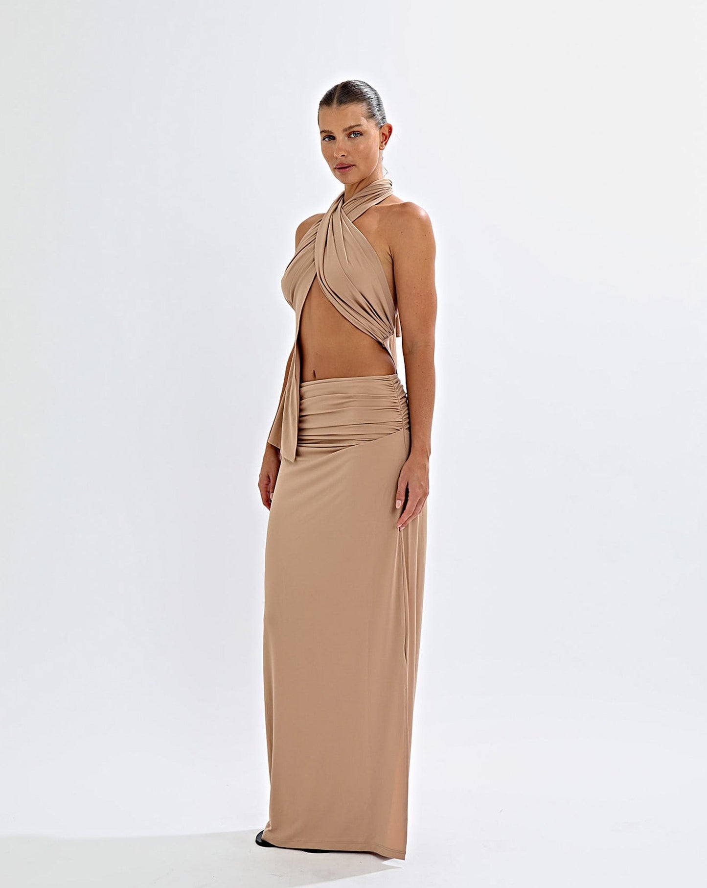 Pamela Maxi Skirt Biscuit
