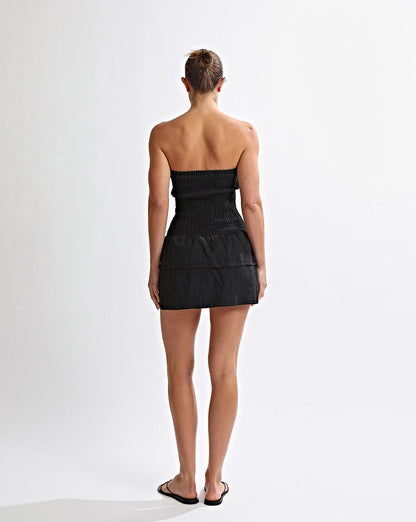 Evie Strapless Dress Black