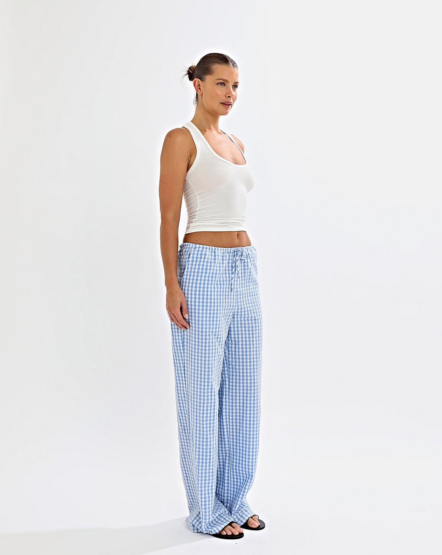 Lila Pants Blue Gingham Regular/Tall