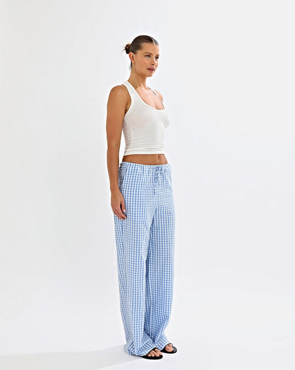 Lila Pants Blue Gingham Regular/Tall