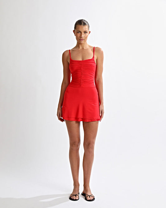 Sienna Mini Dress Raspberry