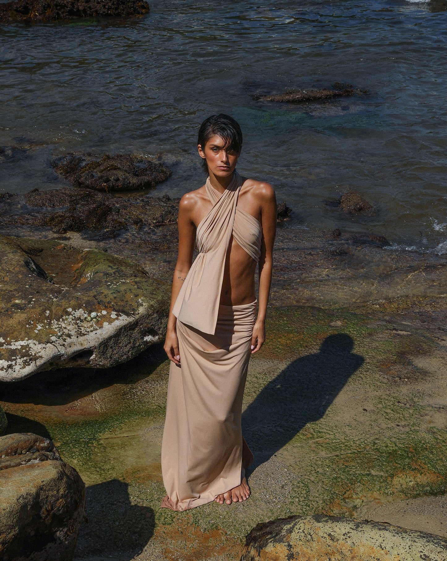 Pamela Maxi Skirt Biscuit