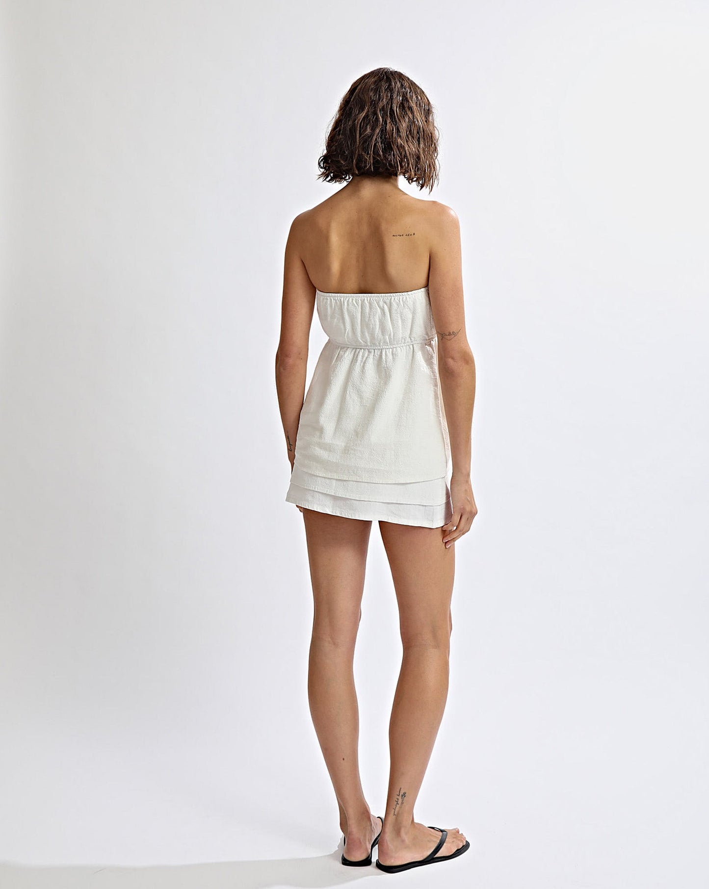 Evie Strapless Top Off White