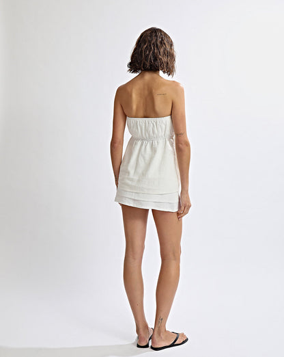 Evie Strapless Top Off White