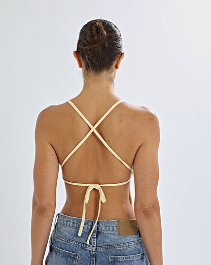 Lumi Knit Top Pale Yellow