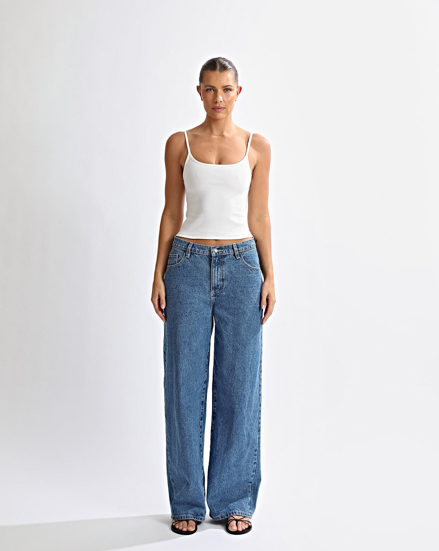Noah Jeans Indigo Cropped