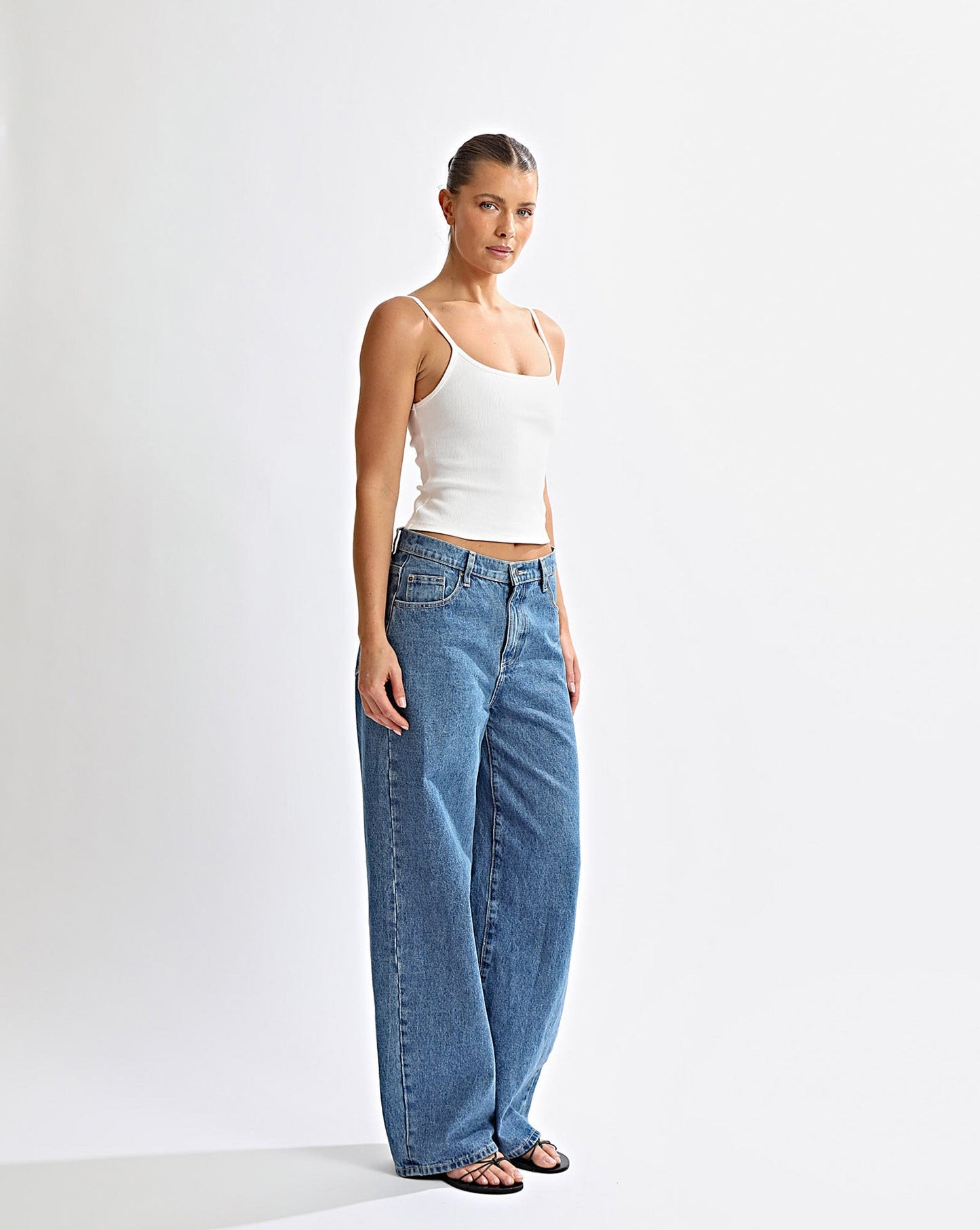 Noah Jeans Indigo Cropped