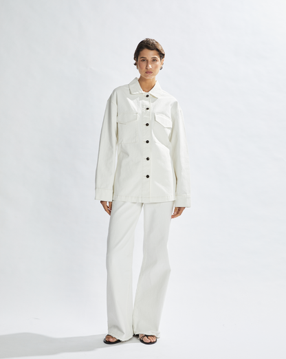 Harley Denim Shirt White