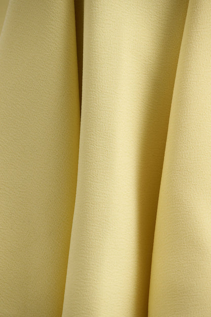 Gabrielle | Lemon Boat-Neck Skater Mini Dress