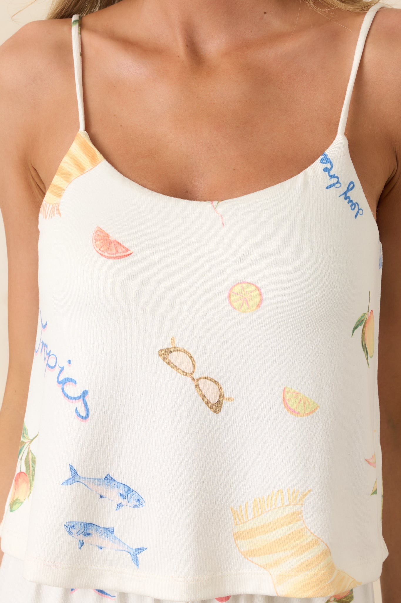 Z Supply Vanilla Ice Marbella Cropped Cami