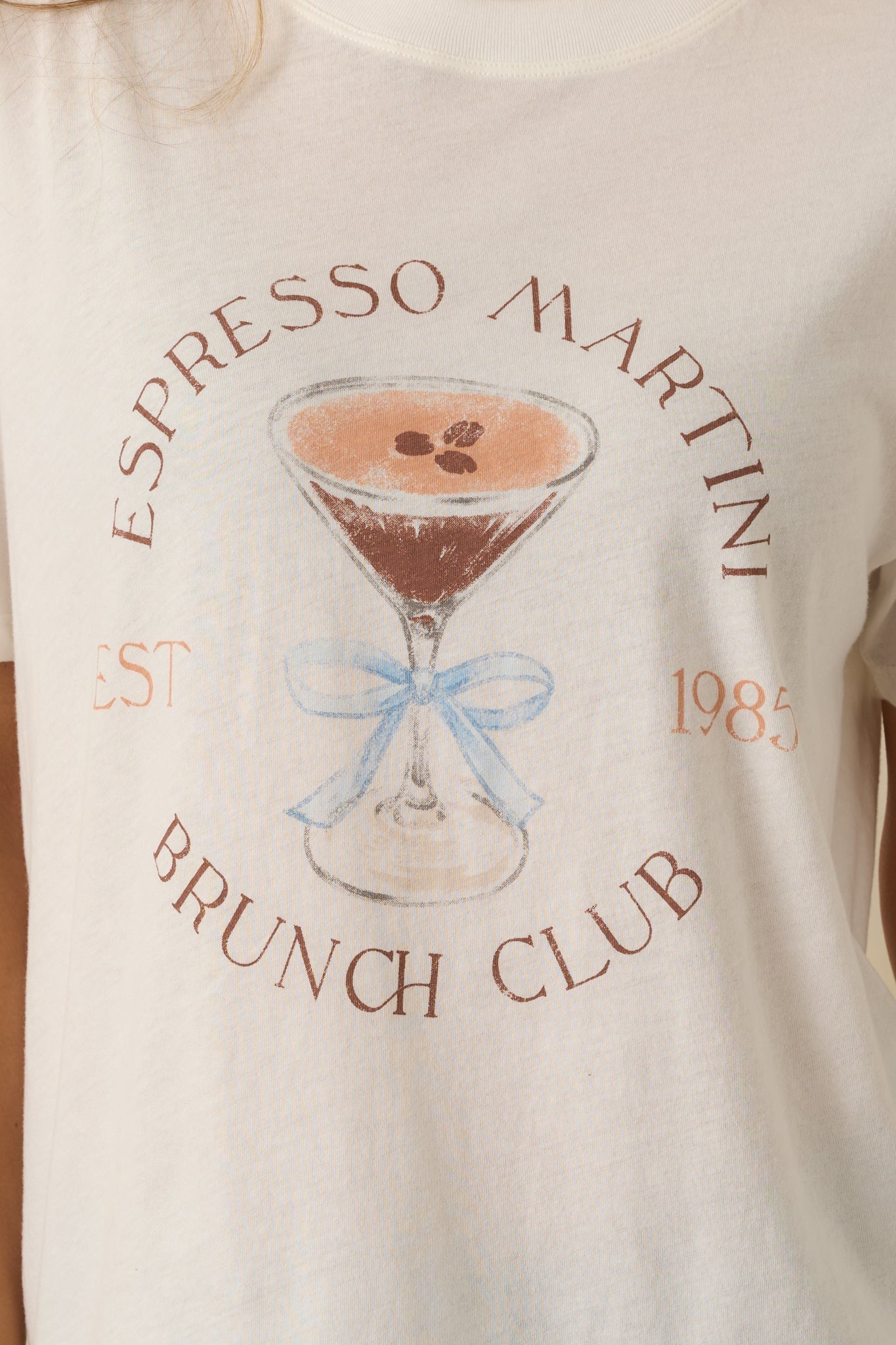 Z Supply Vanilla Ice Espresso Martini Cotton Boyfriend Tee