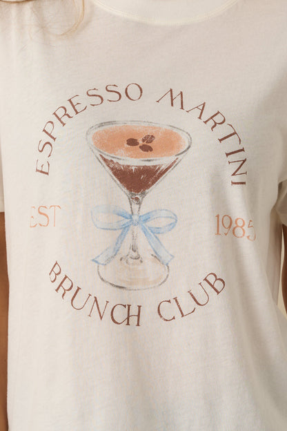 Z Supply Vanilla Ice Espresso Martini Cotton Boyfriend Tee