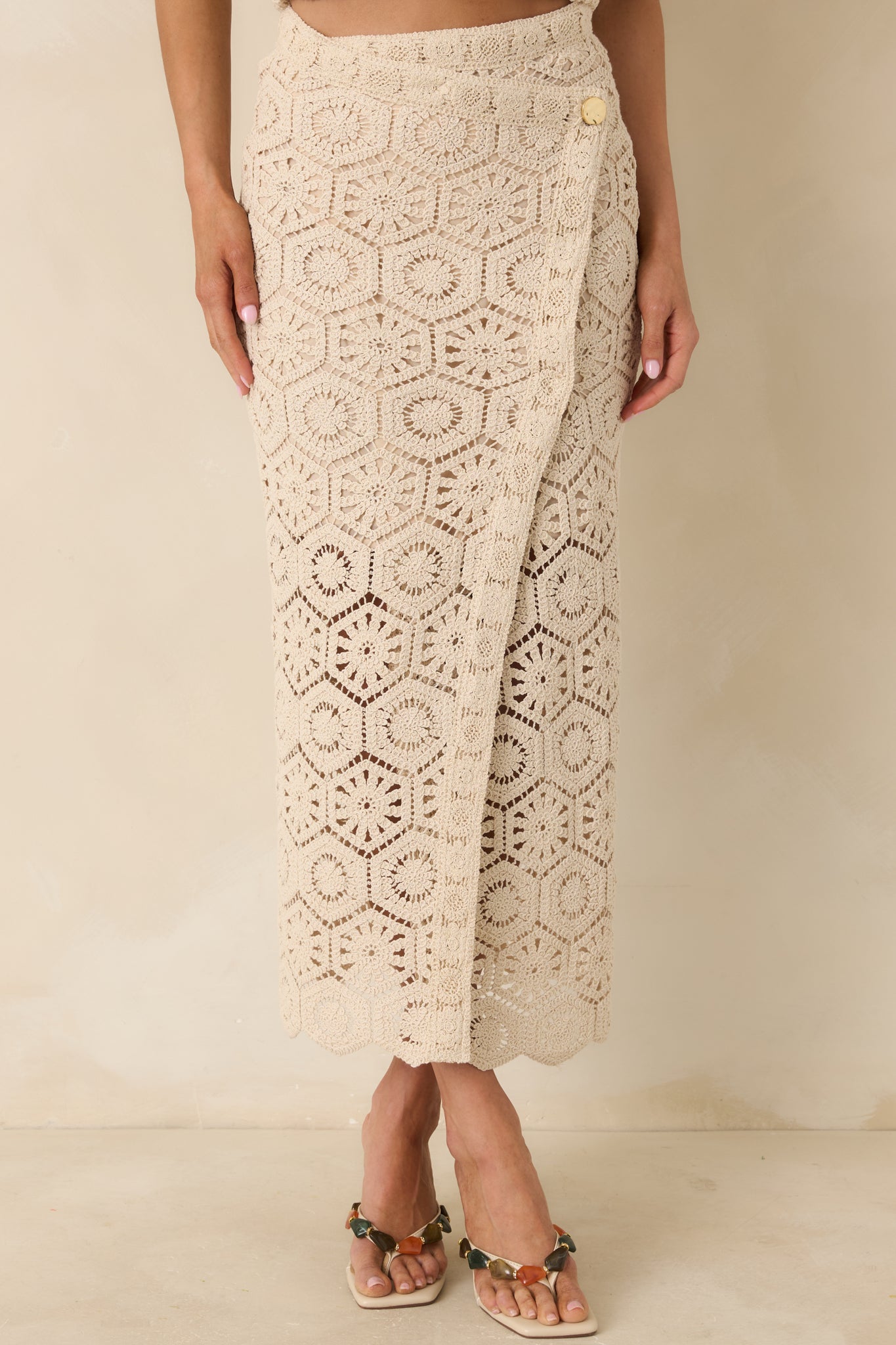Z Supply Natural Raquel Lace Skirt