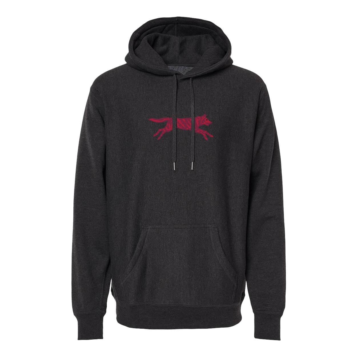 Crimson Wolf Fireside Hoodie