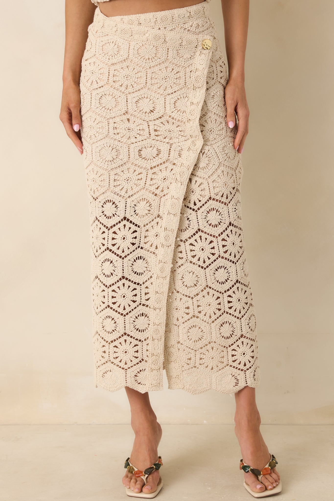 Z Supply Natural Raquel Lace Skirt