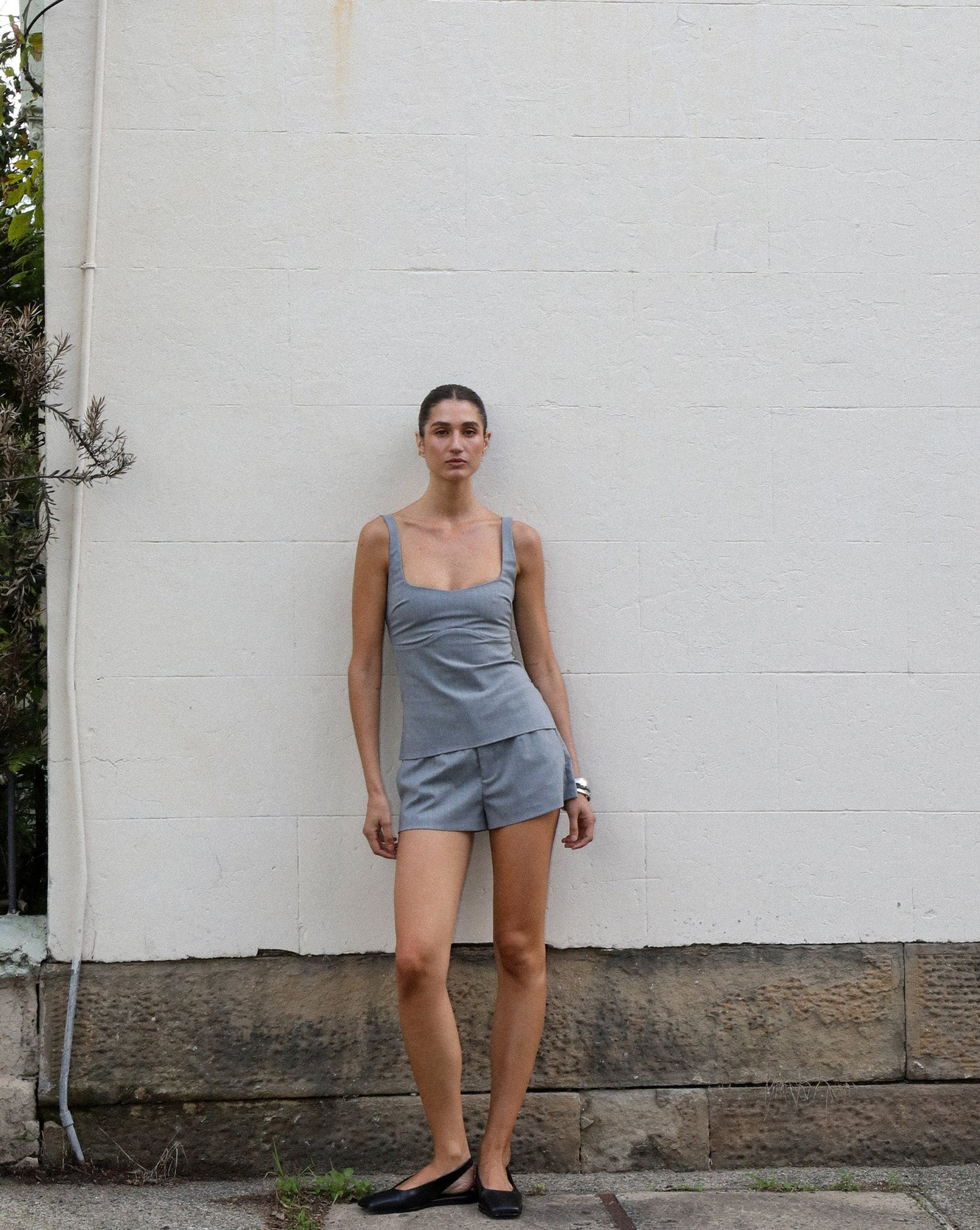 Luca Shorts Grey Stripe
