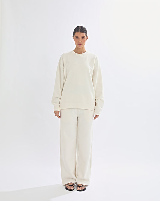 Alfie Crew Neck Cream