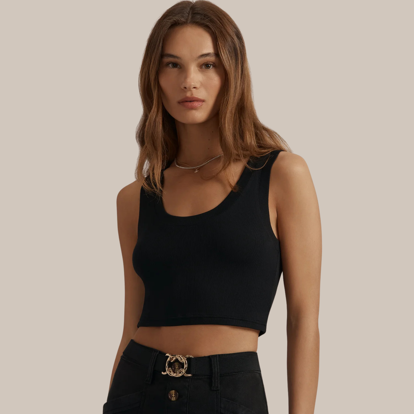 Favorite Daughter The Cutting It Close Crop Tank