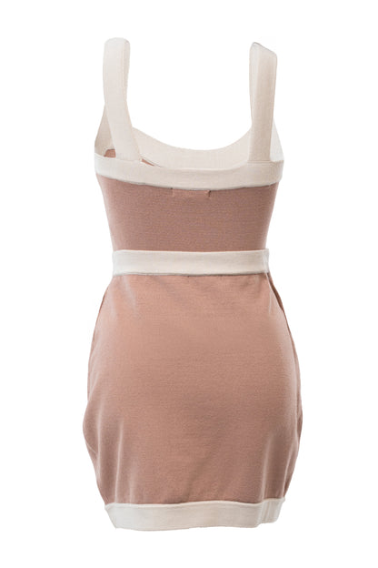 Mocha/Milk Coast Is Clear Skirt Set