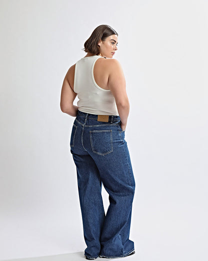 Harley High Rise Jeans Vintage Blue Cropped