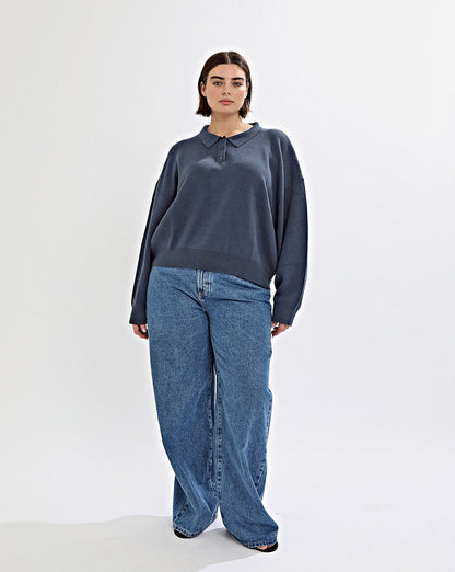 Henri Knit Jersey Navy