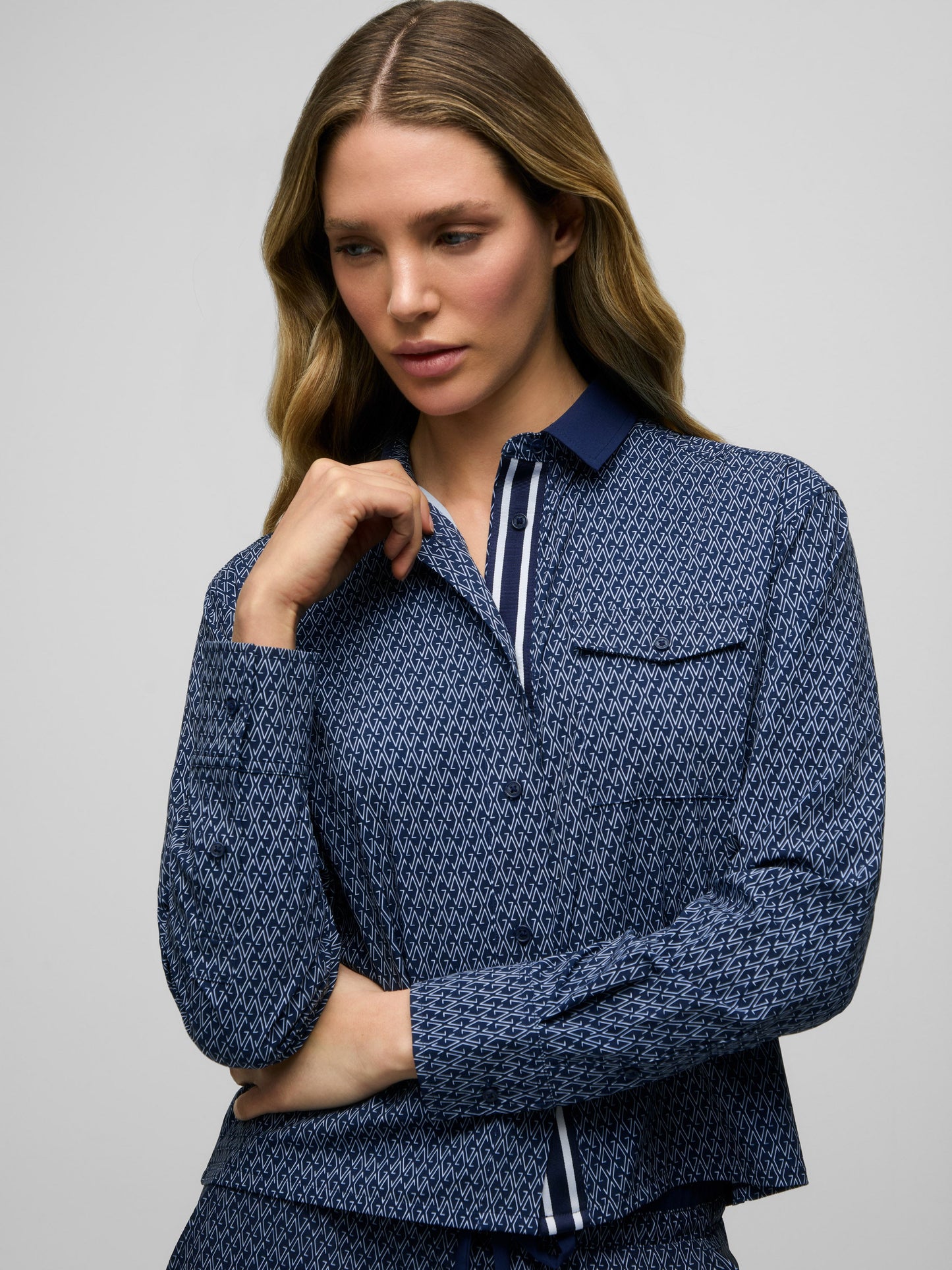 G-Thing Ashe Cropped Button-Down