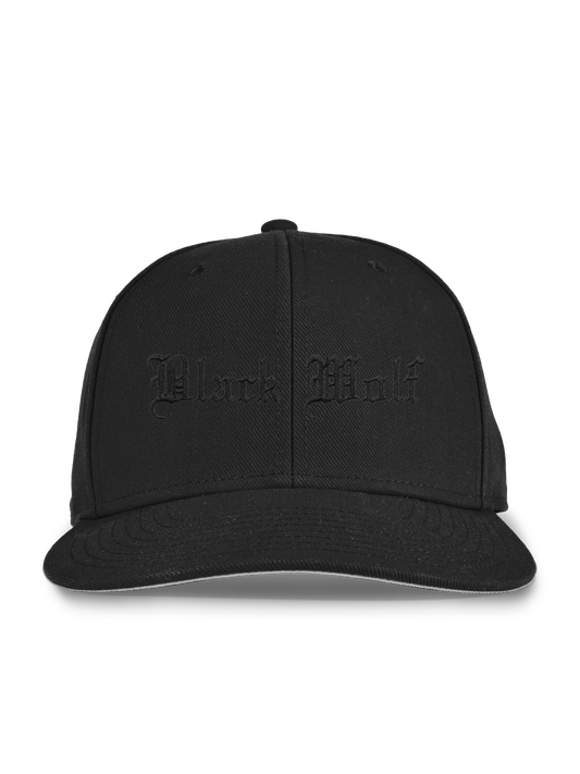 Black Wolf Snapback Hat