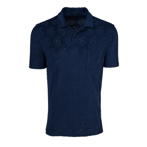 Gothic "G" Jacquard Terry Short Sleeve Polo