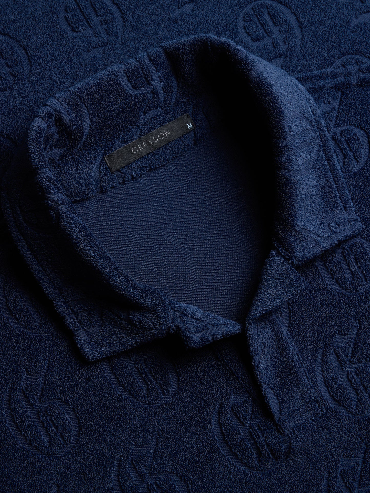 Gothic "G" Jacquard Terry Short Sleeve Polo