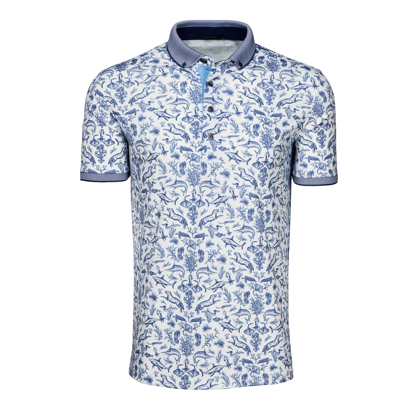 Coral Curiosities Short Sleeve Polo