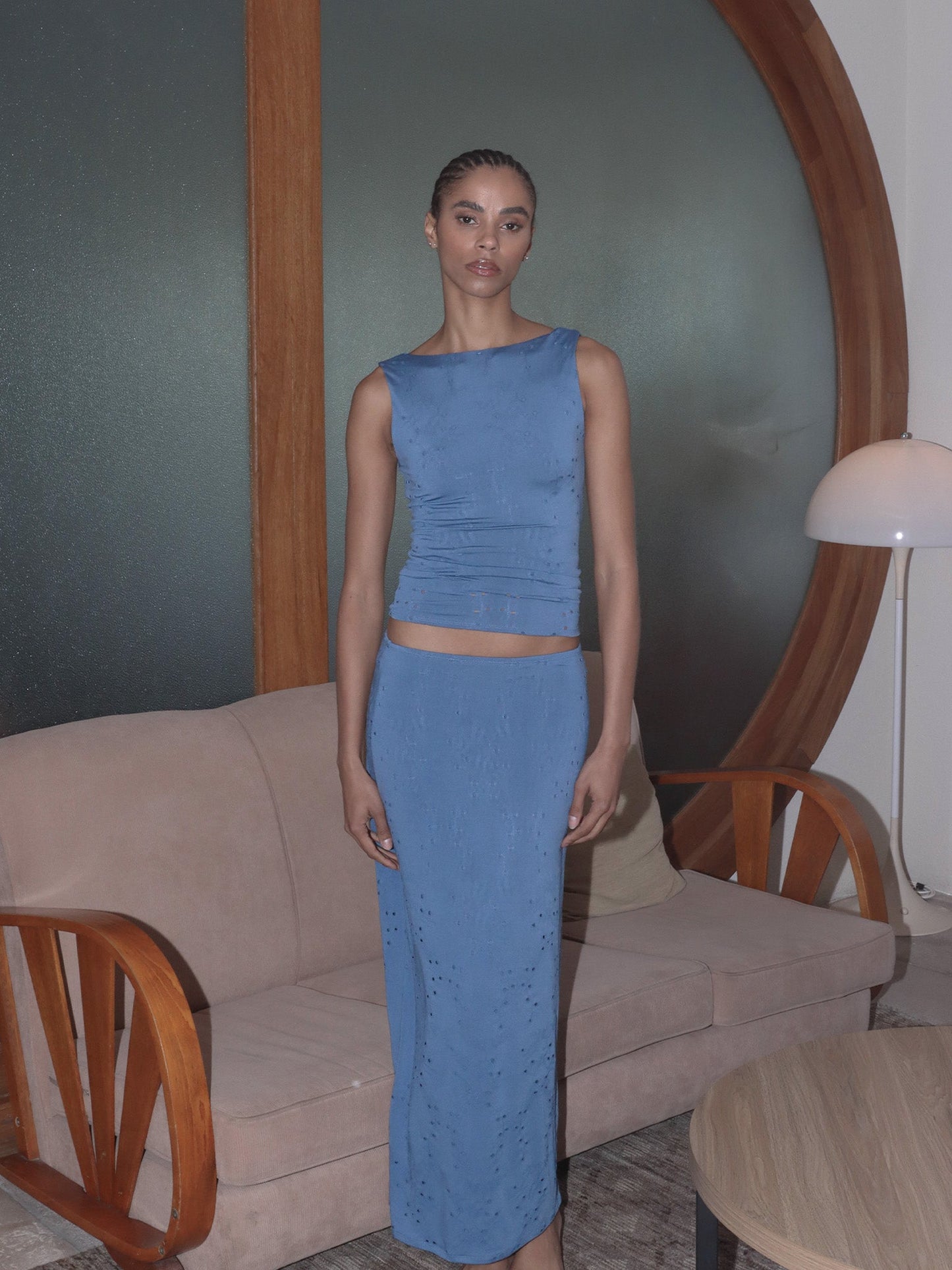 Mia Skirt Marine Blue
