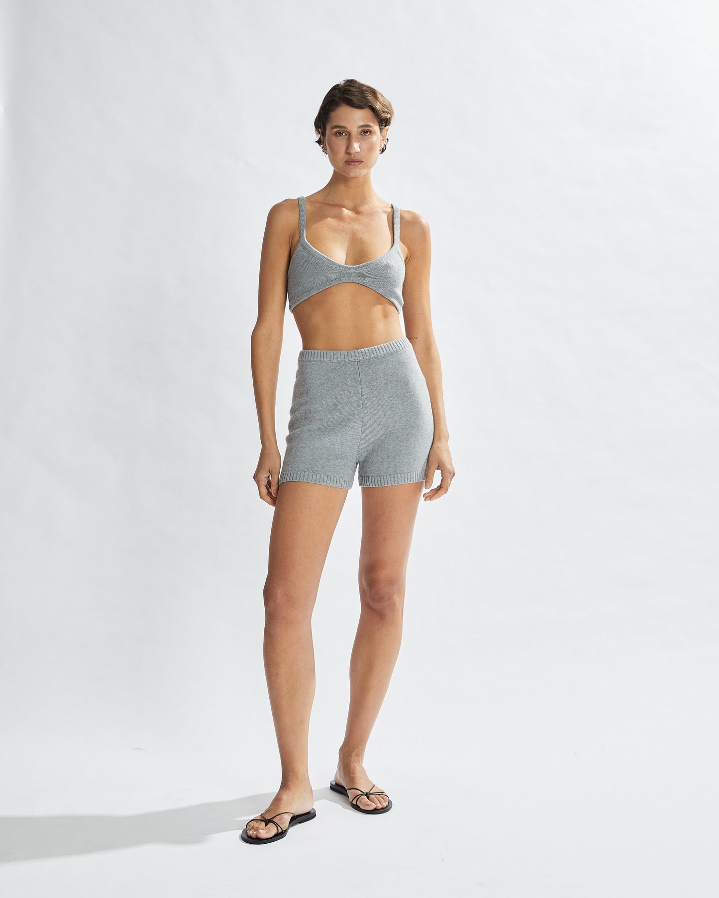 Drew Knit Bralette Grey