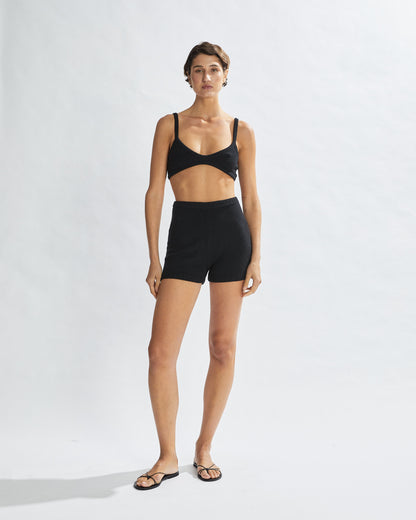 Drew Knit Bralette Black