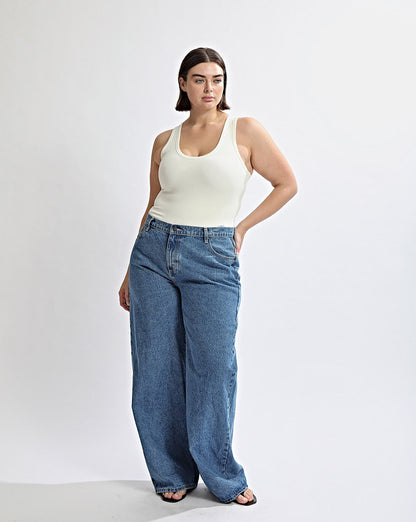 Noah Jeans Indigo Cropped