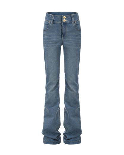 Gia High-Waist Bootcut Jeans