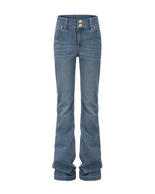 Gia High-Waist Bootcut Jeans