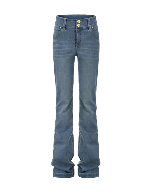 Gia High-Waist Bootcut Jeans