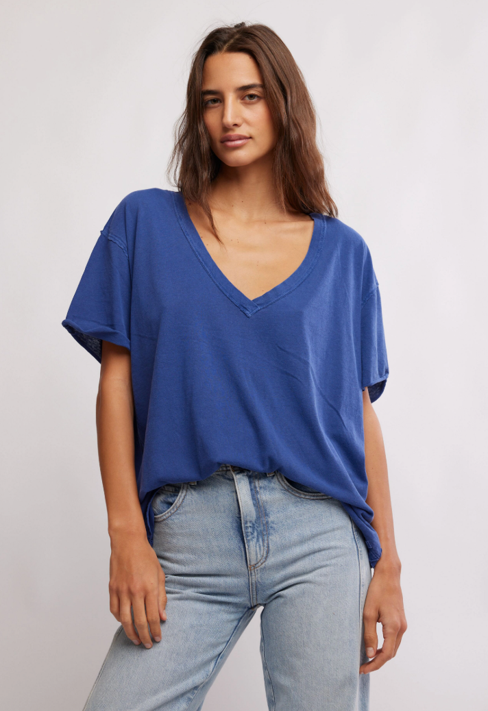 Free People Nina V-Neck Tee