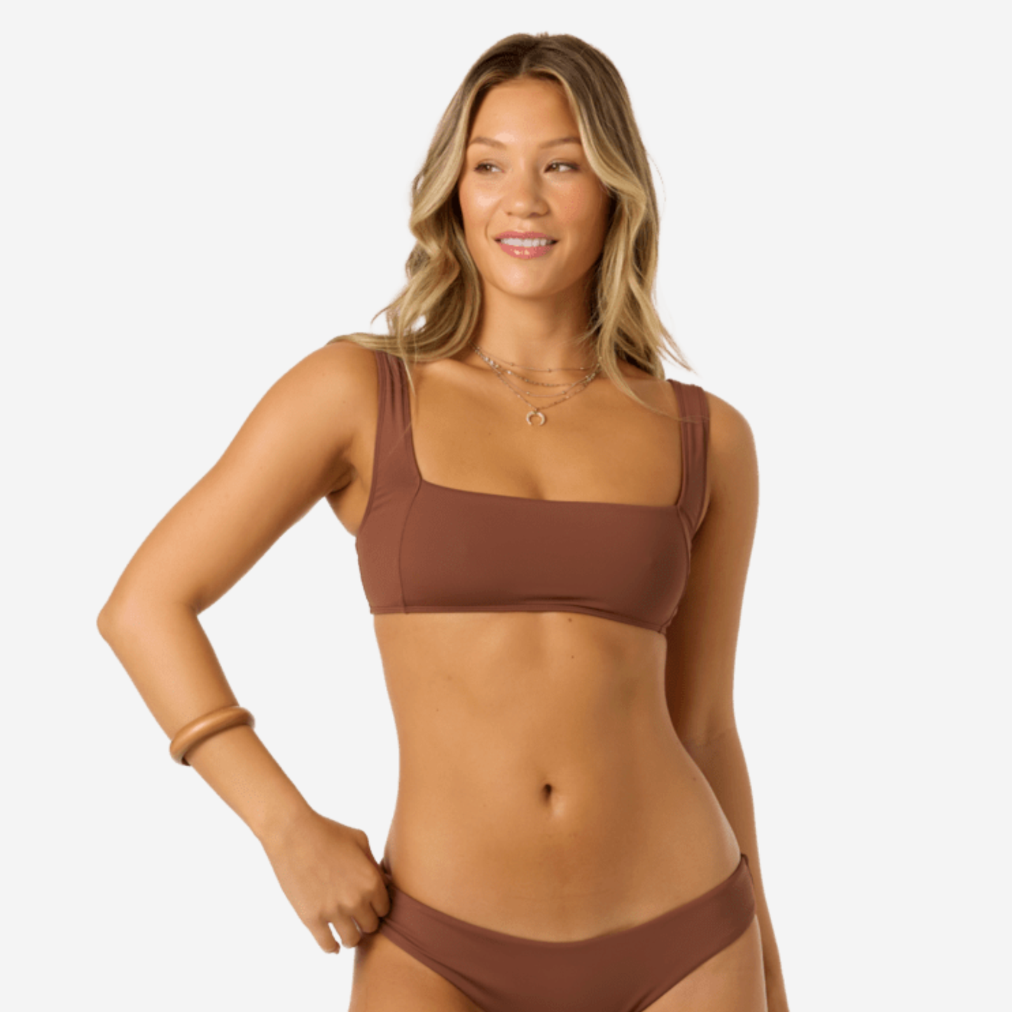 O'Neill Saltwater Solids Westwater Tank Bikini Top