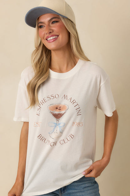 Z Supply Vanilla Ice Espresso Martini Cotton Boyfriend Tee