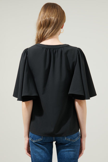 Easton Split Neck Blouse