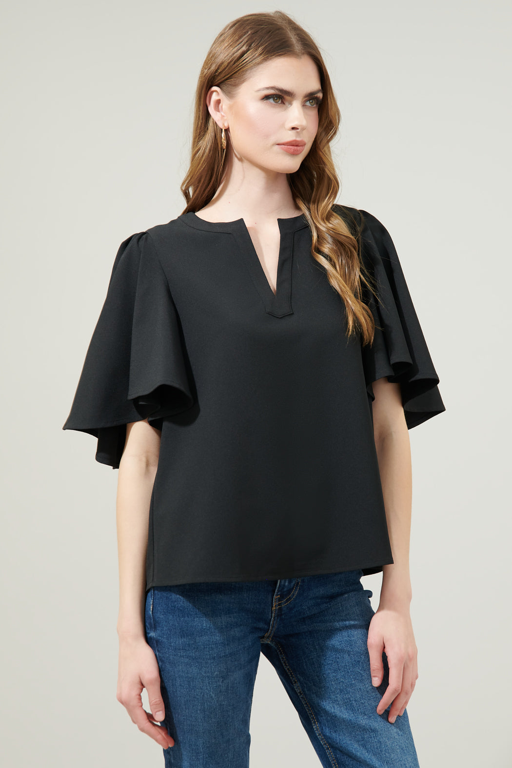 Easton Split Neck Blouse