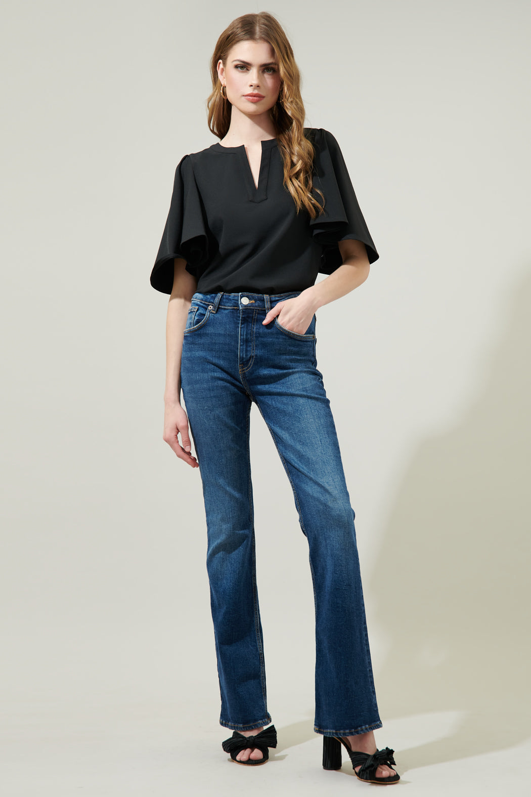 Easton Split Neck Blouse